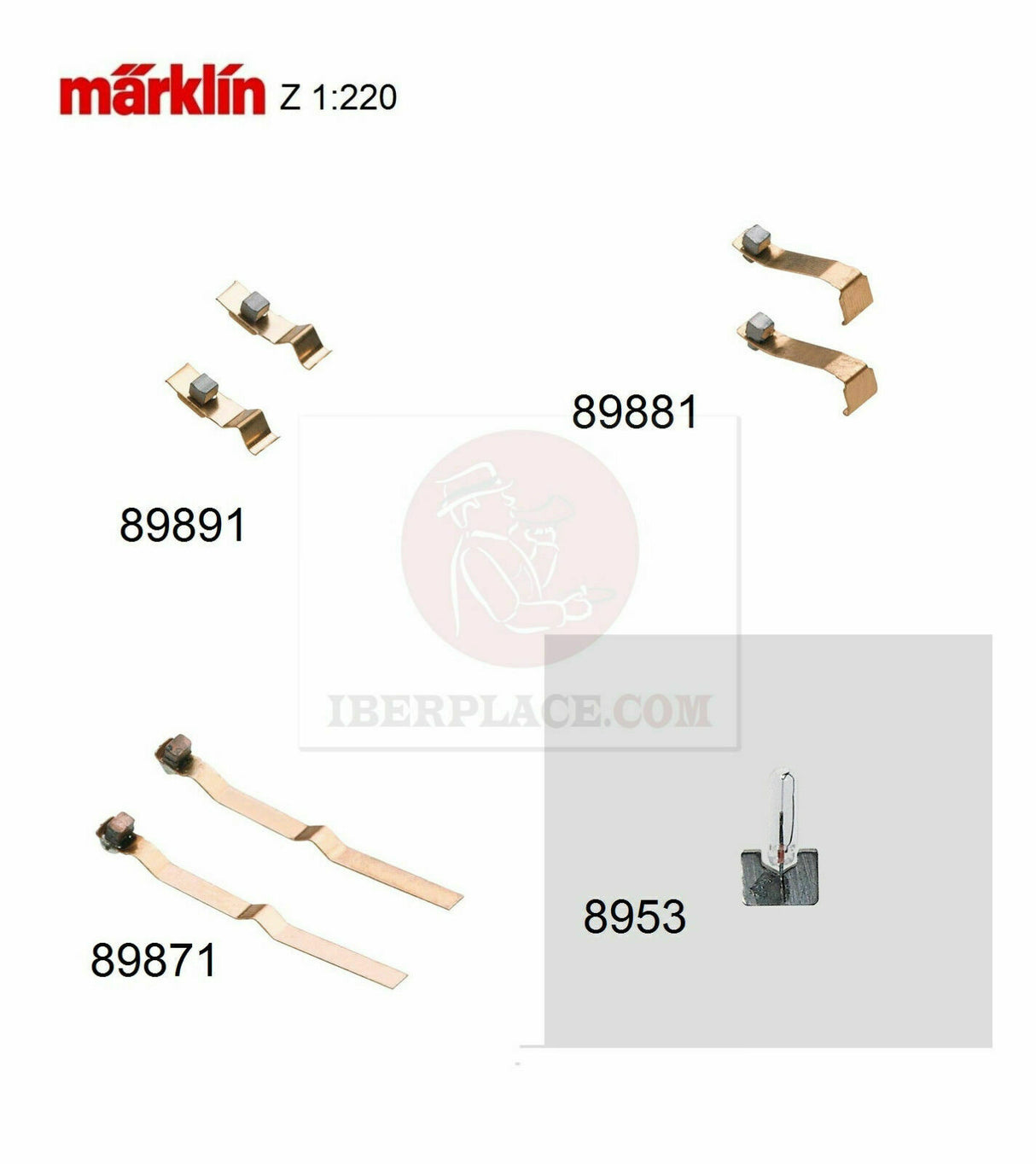 Z 1:220 escala Märklin mini-club locomotives cepillos Brushes recambios repuesto