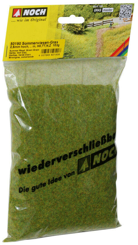 Z N H0 0 escala modelismo trenes Noch 50190 Scatter Gras Summer Meadow 100g