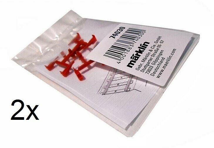 Märklin 74030 (2x4 piezas) H0 escala 1:87 AC vias C Aislamiento de conductor central