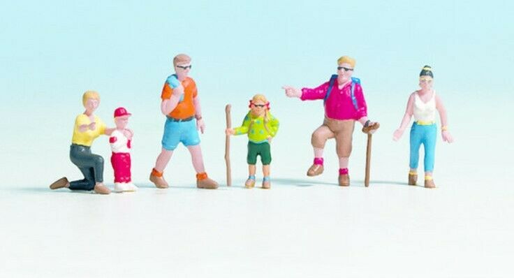 N 1:160 escala figuras modelismo maqueta Noch 36870 Senderistas Wanderers