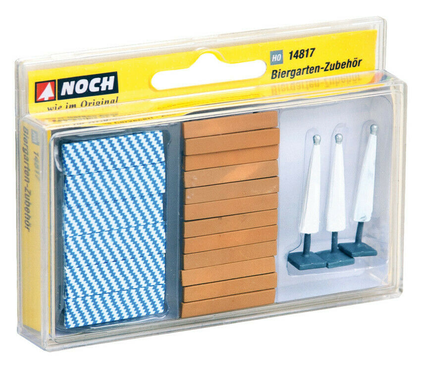 H0 1:87 escala ho figuras modelismo trenes Noch 14817 Beer Garden Accessories