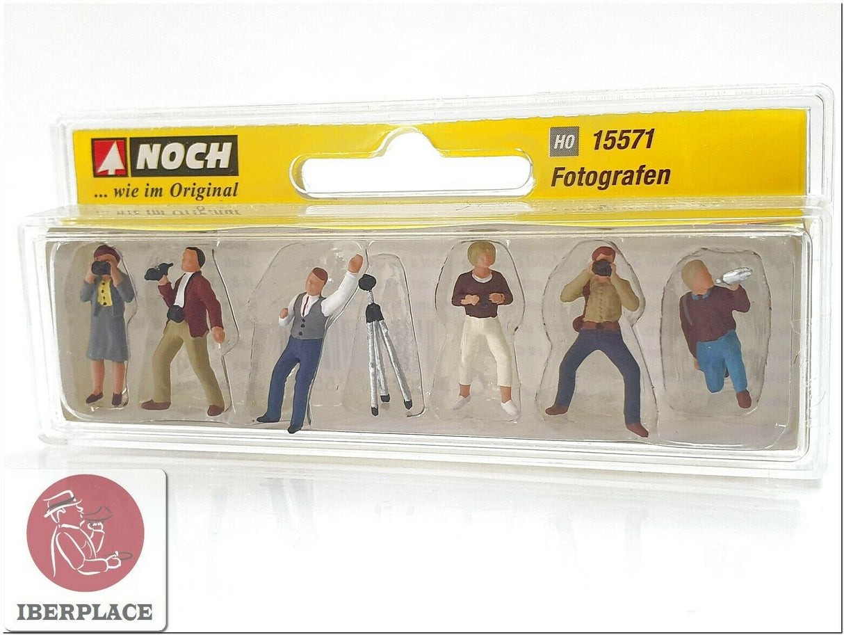 H0 escala 1:87 ho figuras modelismo maqueta Fotografos Photographers Noch 15571