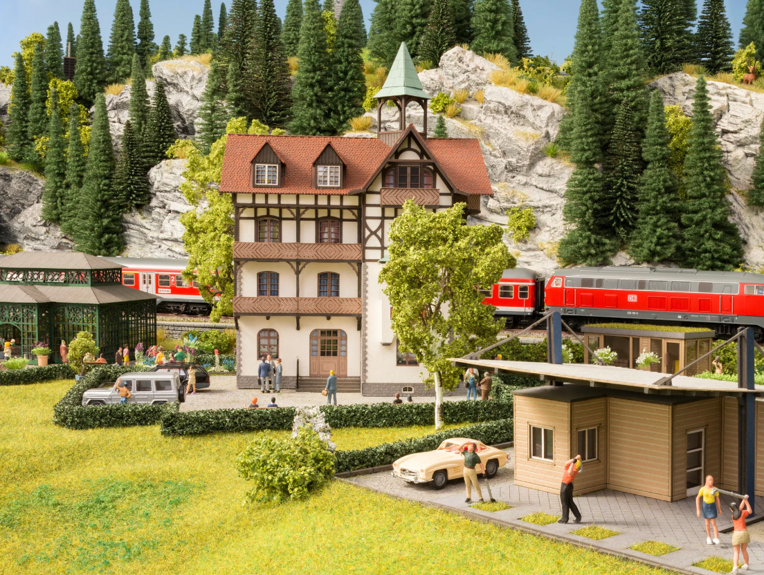 Noch 63407 Hotel romántico Schönblick 8.8 x 8.8 cm, 12 cm N escala 1:160