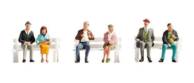 H0 1:87 ho escala Noch 15242 figuras Pasajeros (sin bancos) estación andén