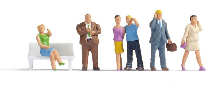 H0 1:87 ho escala Noch 15574 figuras Gente con mòvil People with Phone