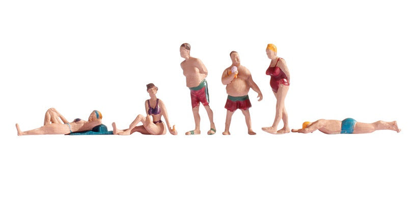 Noch 36841 figuras modelismo Bañistas N escala 1:160