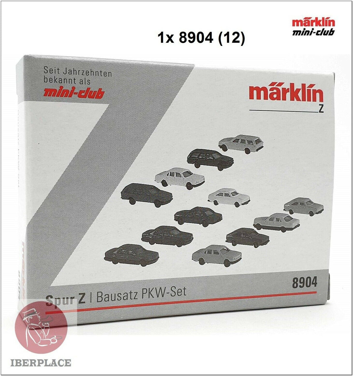 Märklin 8904 mini-club escala Z 1:220 Set 12x coches autos cars PKW deco maqueta