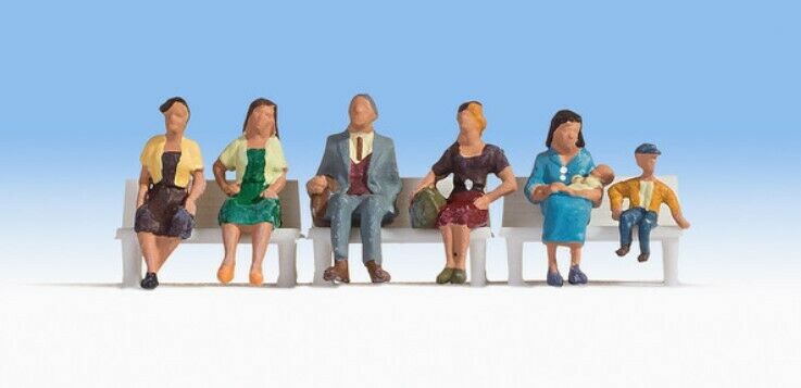N 1:160 escala figuras modelismo maqueta Noch 36533 Gente sentada (sin bancos)