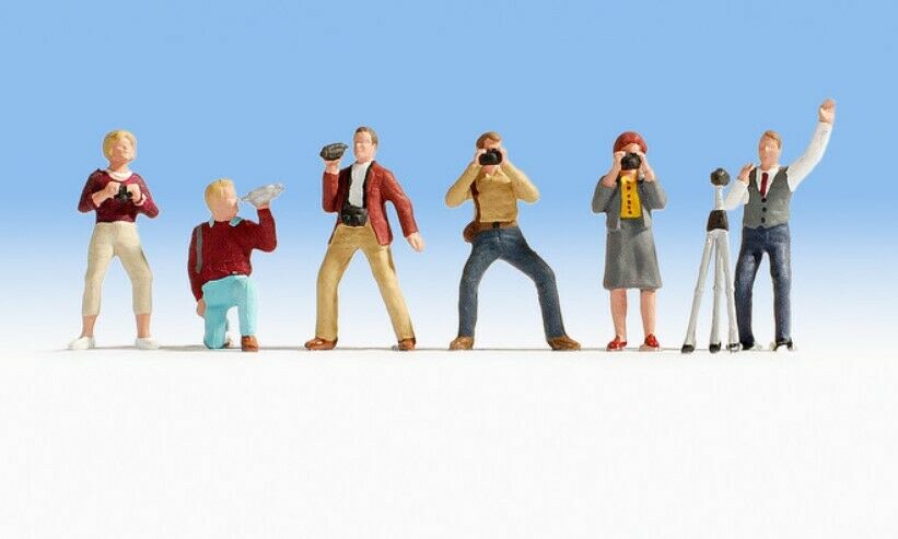 H0 escala 1:87 ho figuras modelismo maqueta Fotografos Photographers Noch 15571