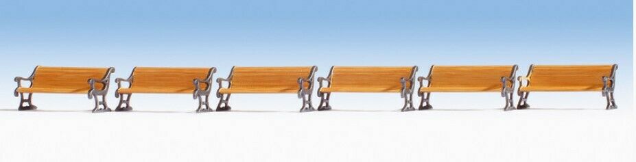 H0 1:87 escala ho figuras modelismo trenes Noch 14849 benches bancs