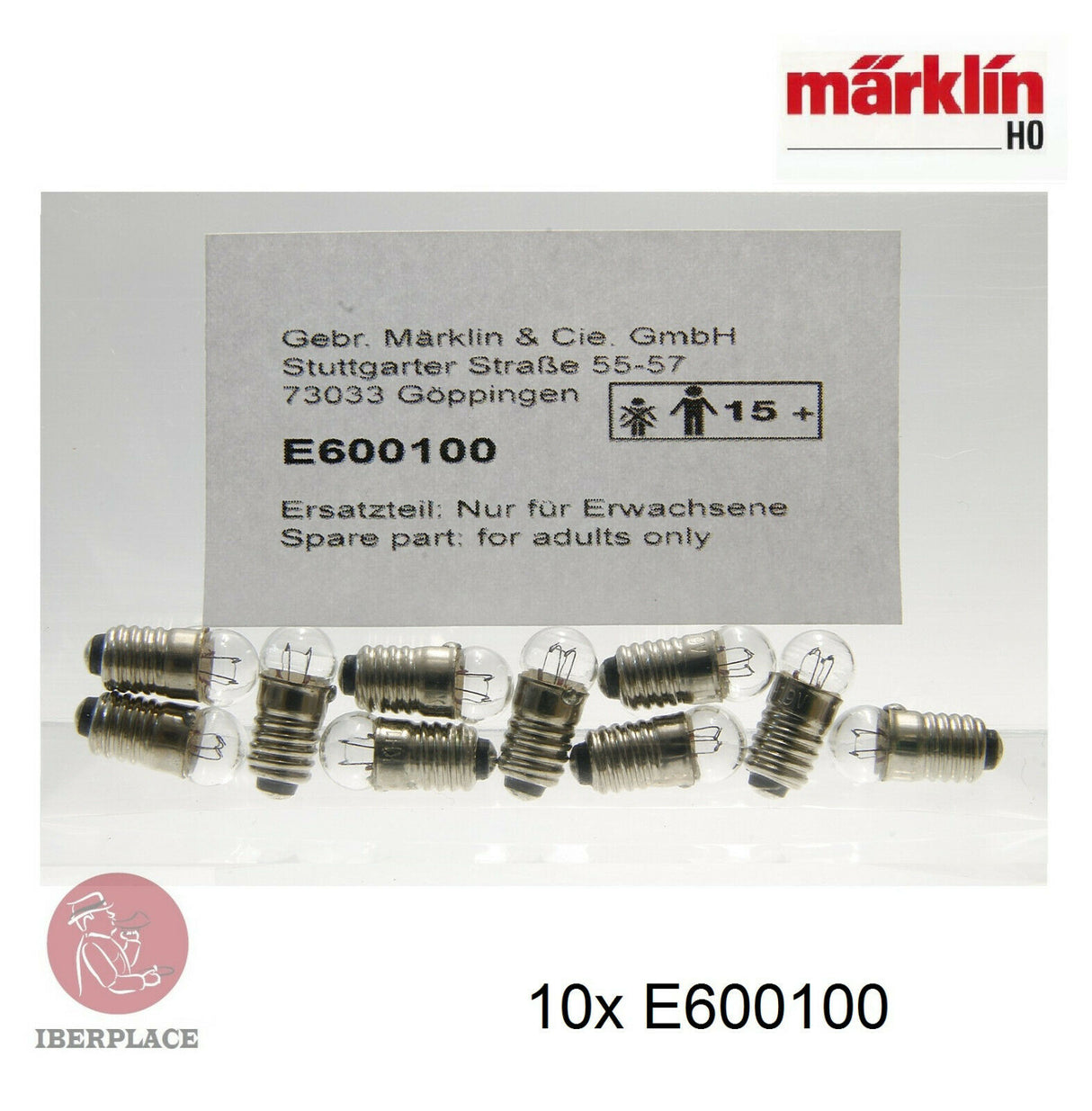 Märklin E-600100 H0 escala 1:87 locomotora 10x bulb light bombilla ampoule Set