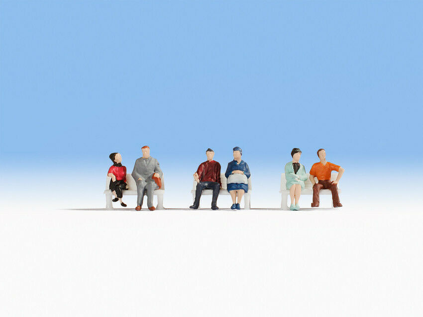 H0 escala 1:87 figuras baratas Noch 18130 Gente sentada