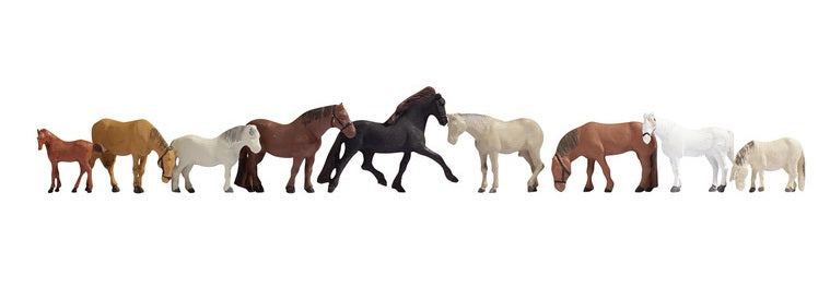 Noch 36761 figuras Caballos Horses N escala 1:160