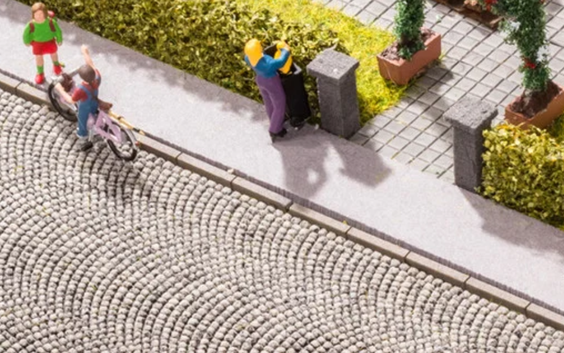 H0 1:87 escala Noch 60322 calle estructurada 7.5 x 50 cm