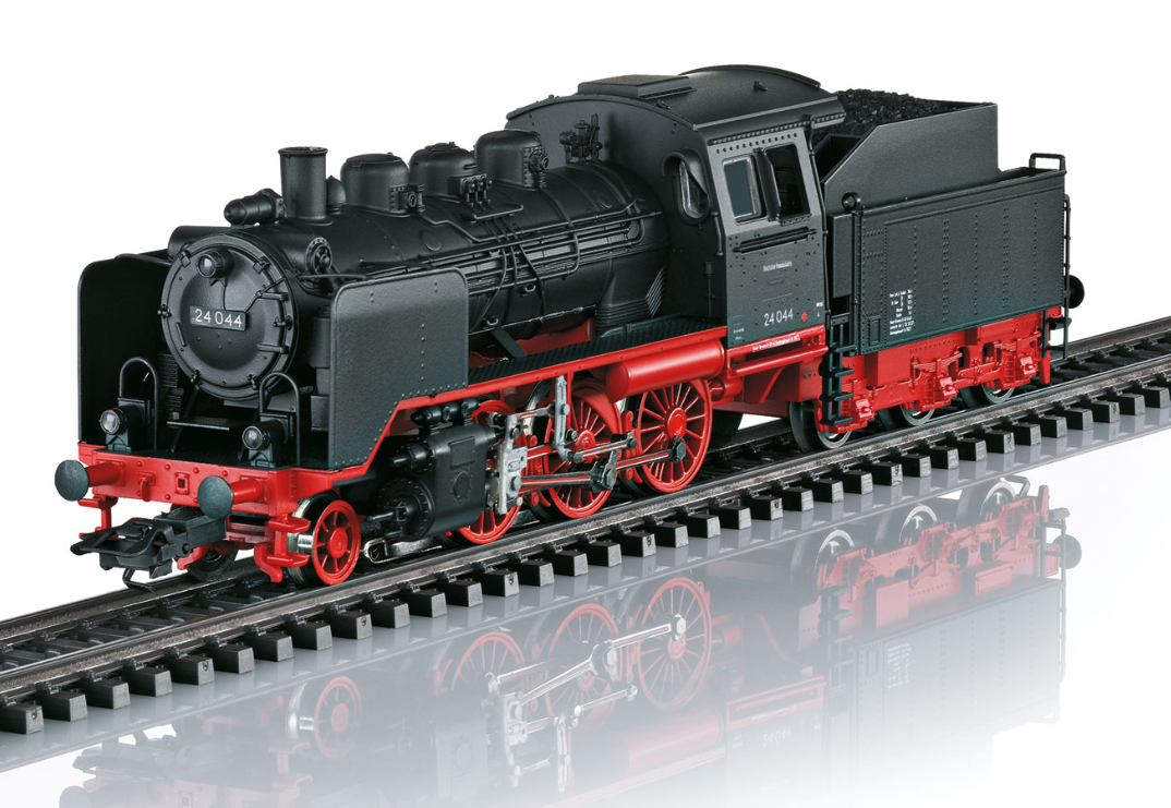 H0 1:87 Märklin 36244 Digital Locomotora de vapor con ténder remolcado serie BR 24 DB