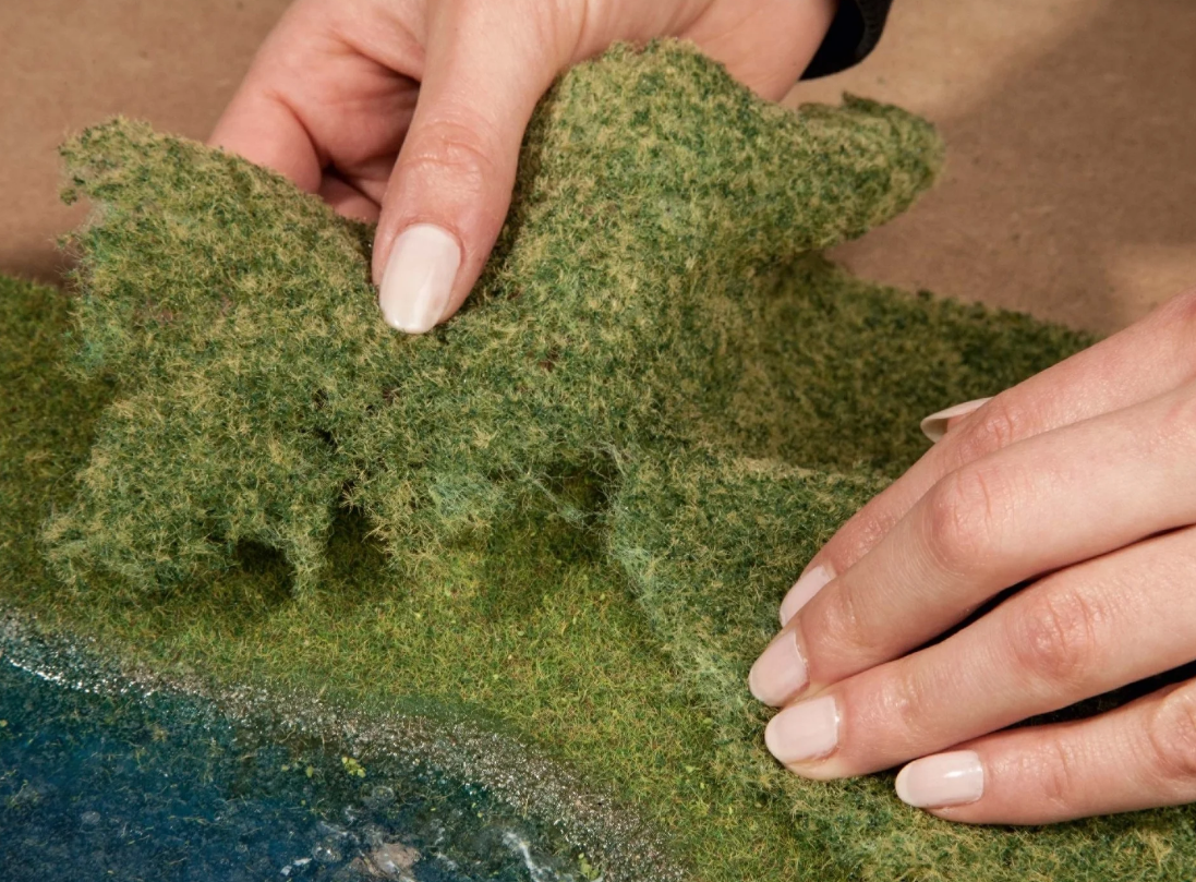 H0 1:87 escala Noch 07291 follaje de pradera 20 x 23 cm