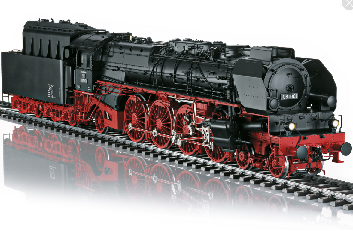 1:32 escala 1 Märklin 55081 Locomotora de vapor de la serie 08 DR