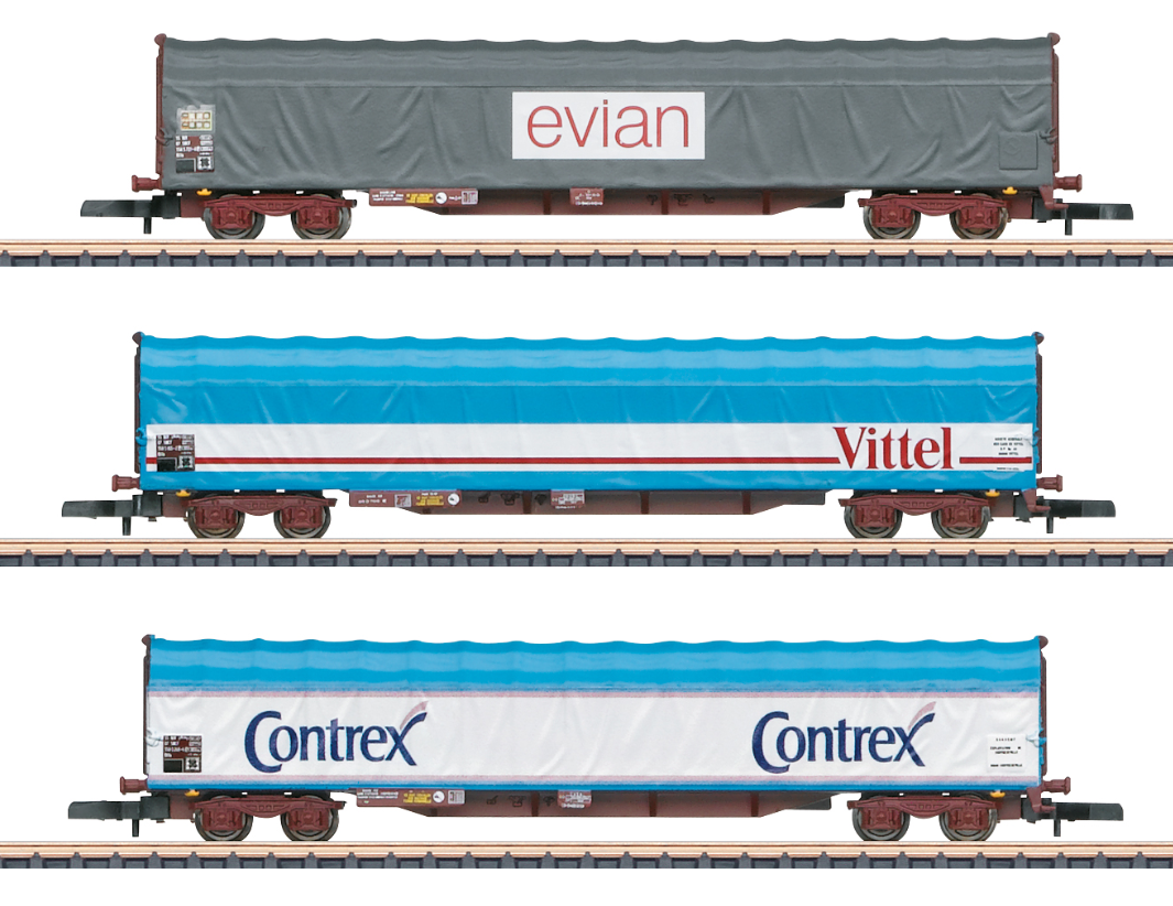 Z 1:220 Märklin 82427 Set de vagones de toldo deslizante SNCF