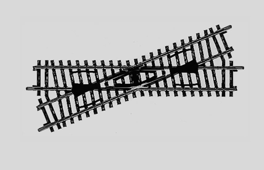 H0 1:87 escala Märklin 2259 vía de cruce Travesía ordinaria 168.9mm