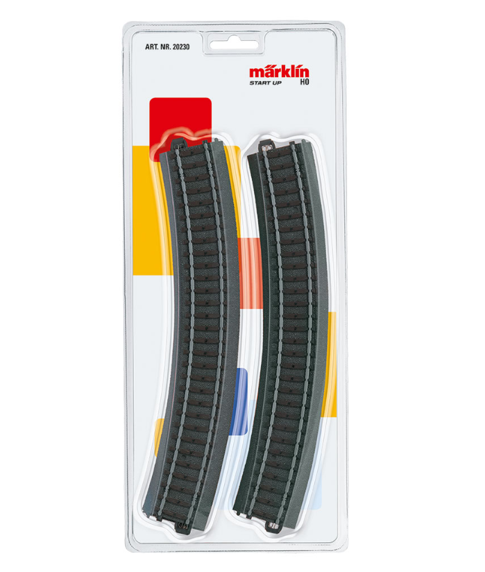 H0 1:87 escala Märklin 20230 3x vía curva 30° tipo C