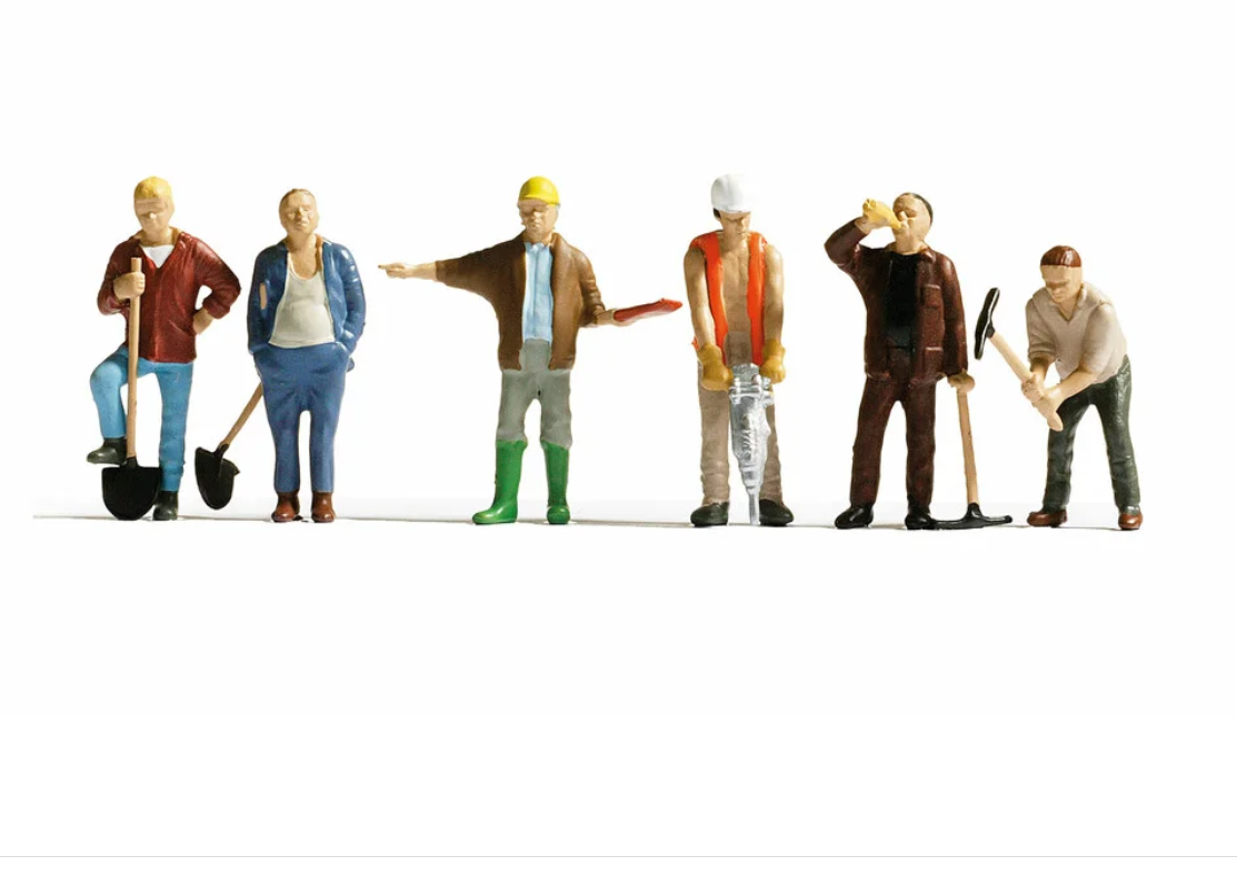 H0 1:87 escala Noch 15110 obreros de la construcción