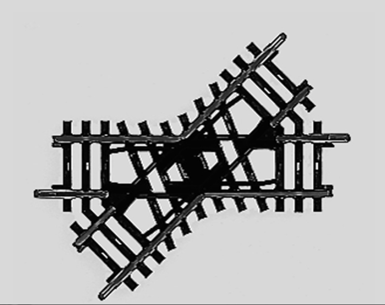 H0 1:87 escala Märklin 2258 vía de cruce Travesía ordinaria 90mm