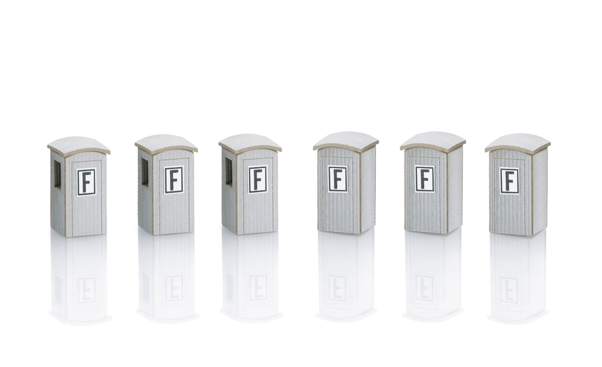 Z 1:220 Märklin 89011 Kit de construcción de seis cabinas telefónicas