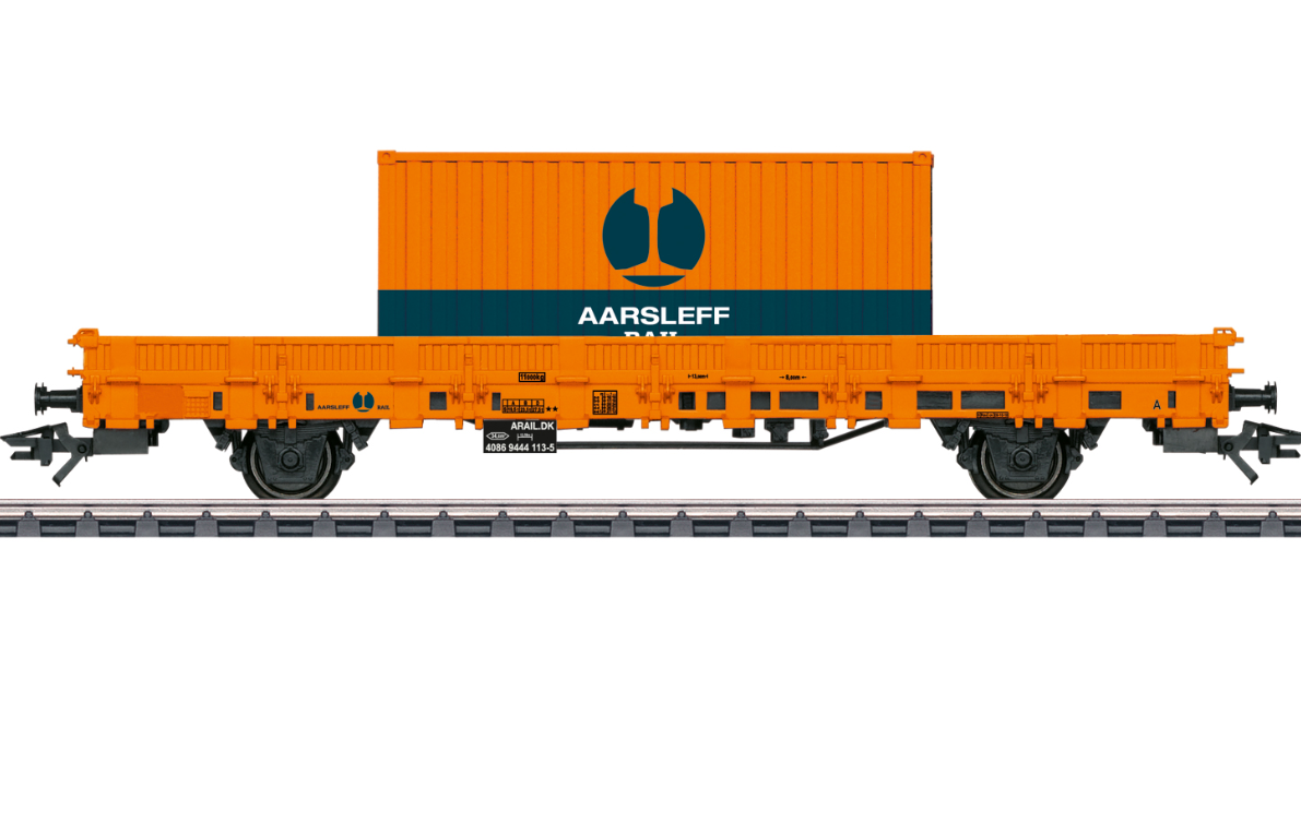 H0 1:87 escala Märklin 46933 Vagón de bordes bajos Kls Rail A/S
