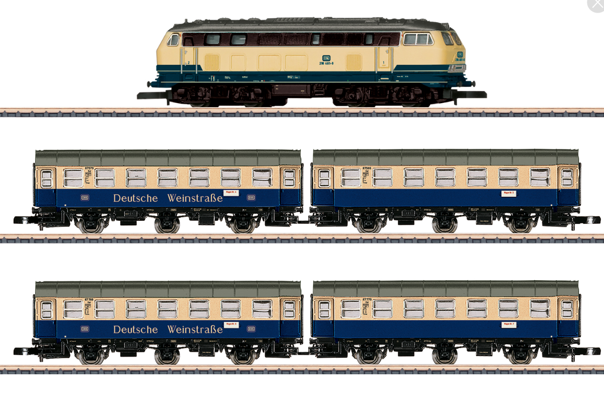 Z 1:220 Märklin 81306 Caja de tren "Carretera alemana del vino" DB