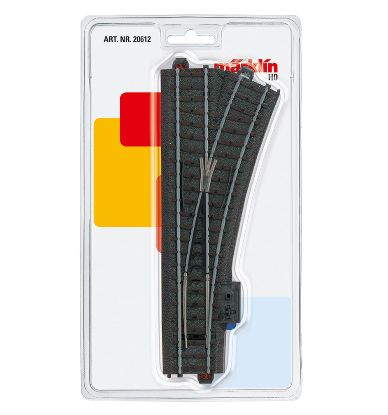 H0 1:87 escala Märklin 20612 Desvío a la derecha tipo C