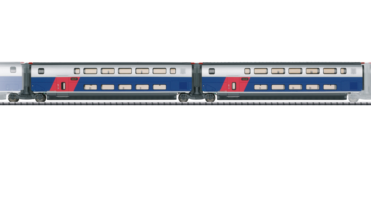 Trix 23487 Set de coches complementarios 1 para el TGV Euroduplex SNCF H0 escala 1:87
