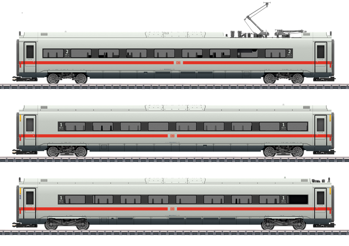 H0 1:87 escala Märklin 43724 Set de coches complementarios de ICE 4 DB