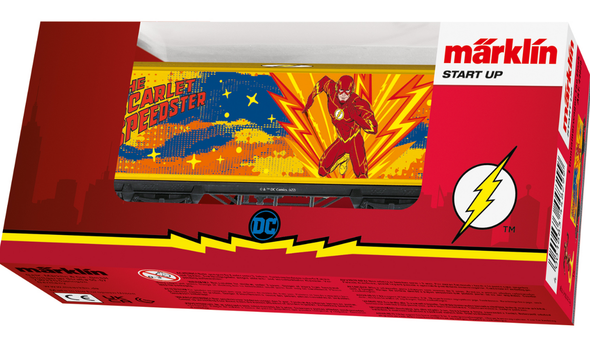 H0 1:87 escala Märklin 44829 Start up Vagón portacontenedores The Flash