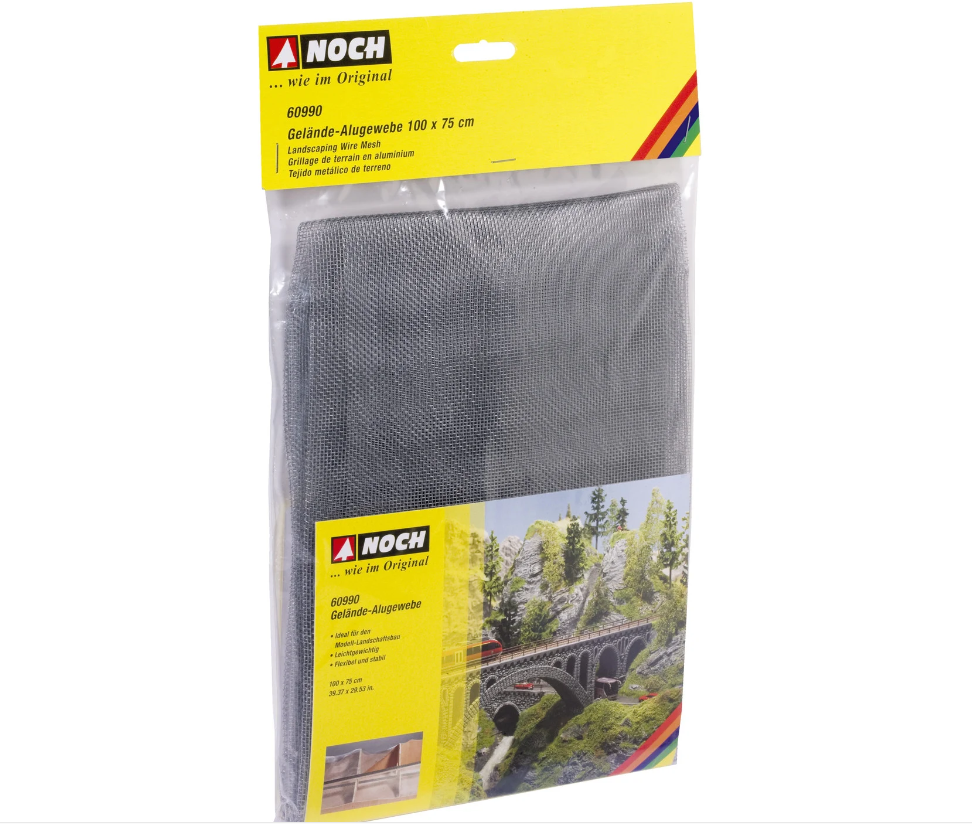 H0 1:87 escala Noch 60990 tejido de aluminio para modelismo 100x75cm