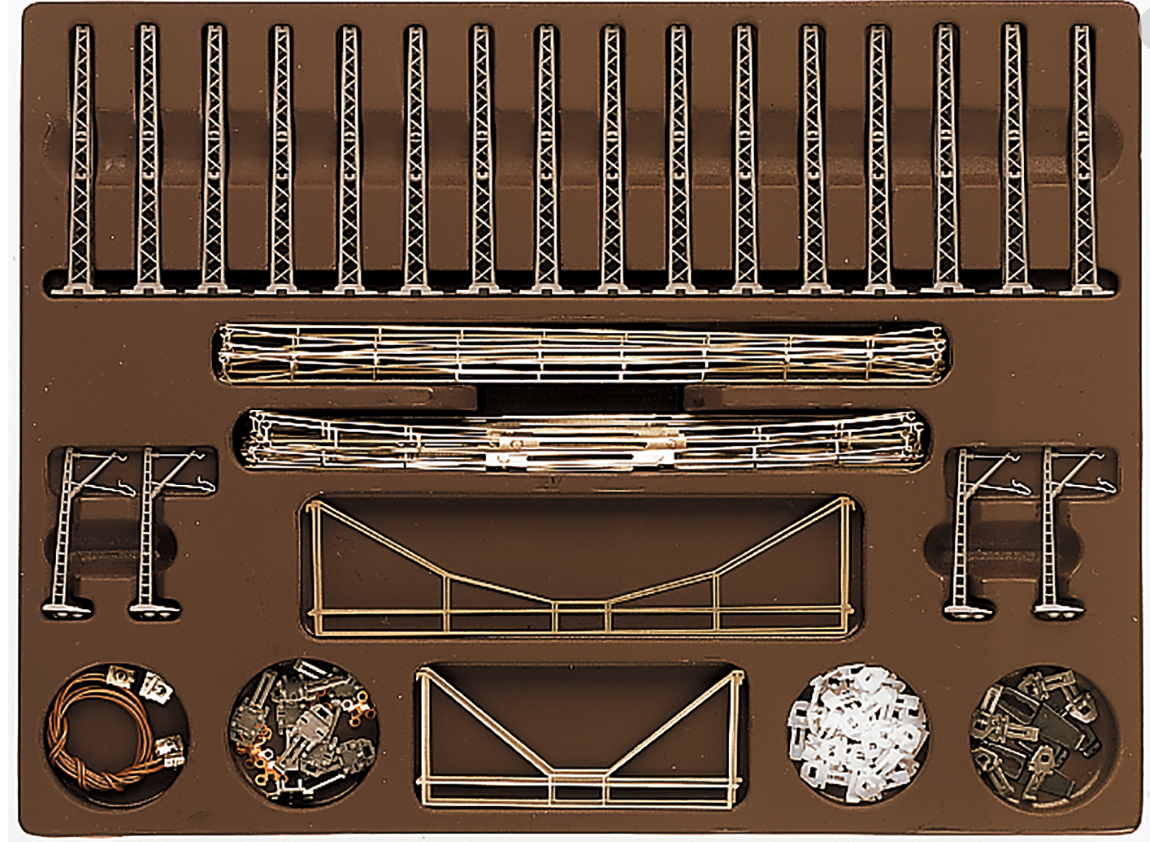 Z 1:220 Märklin 8199 Caja de catenaria T1 + T2 + T3