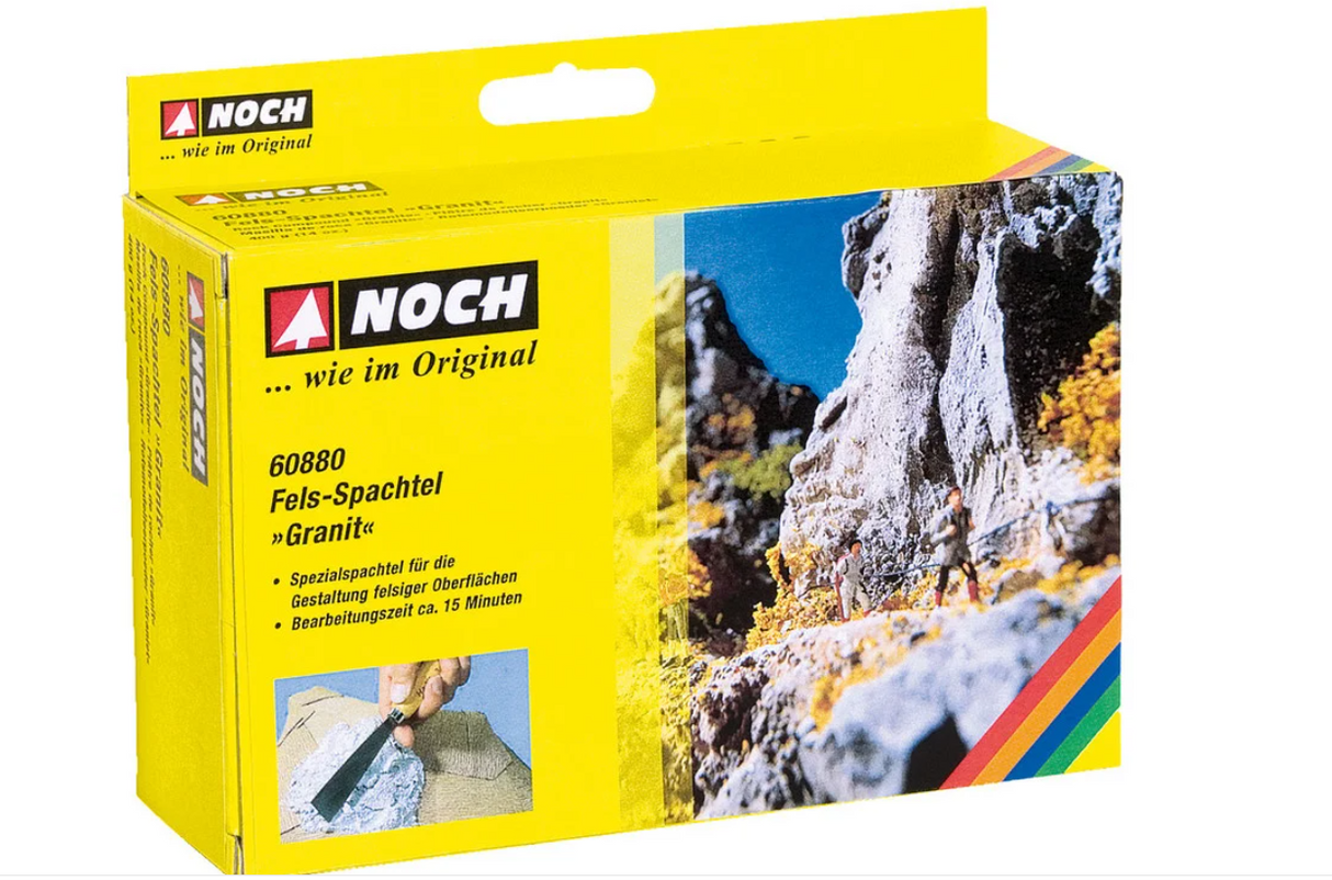 H0 1:87 escala Noch 60880 Masilla de roca Granito 400g Rock compound