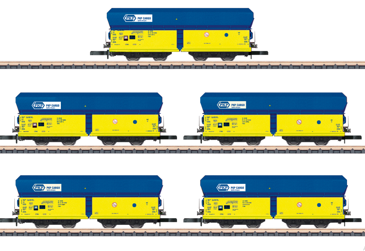 Z 1:220 Märklin 86311 Set de vagones de mercancías "Transporte de carbón" PKP
