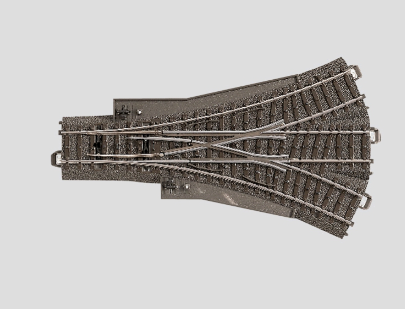 H0 1:87 escala Märklin 24630 Desvío de cambio doble 188,3 mm/2 x 24,3°