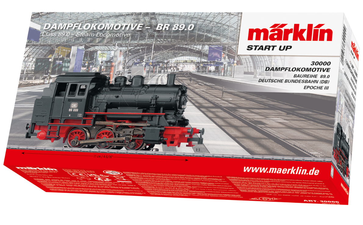 H0 1:87 Märklin 30000 Start up digital Locomotora con ténder de la serie 89.0