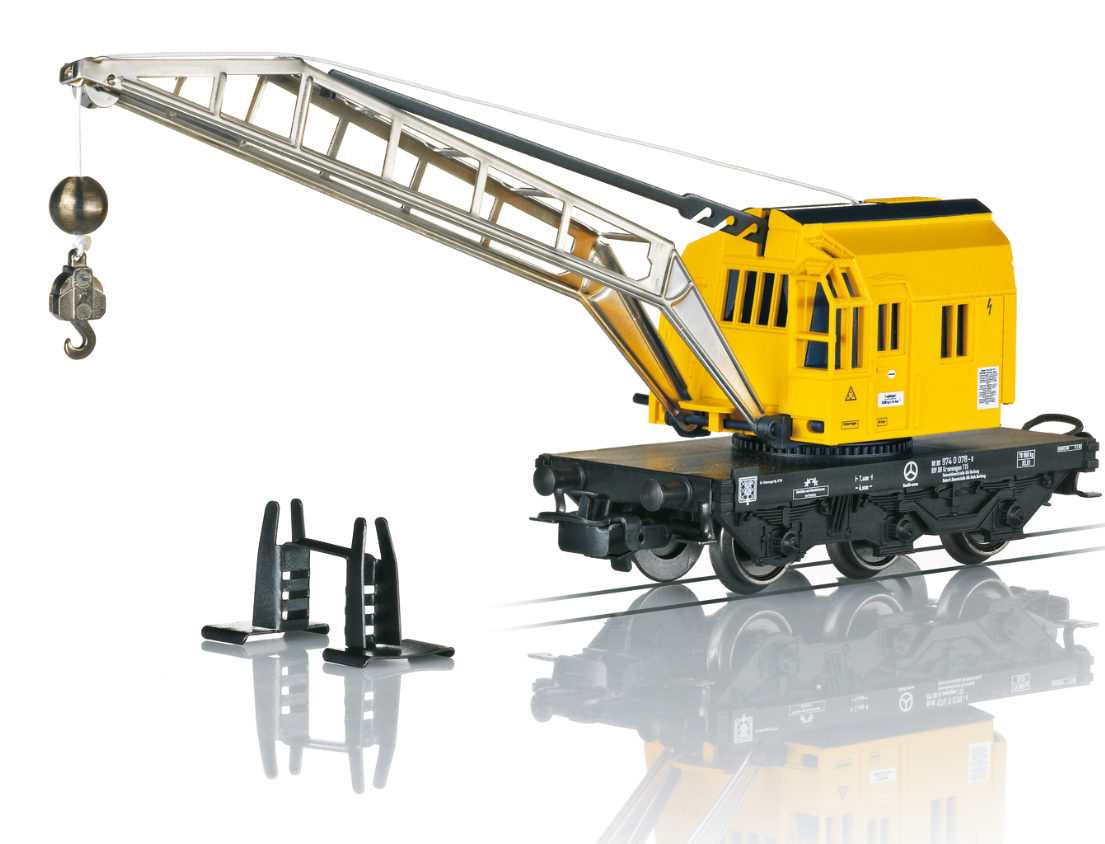H0 1:87 escala Märklin 4671 Vagón mercancías grúa DB