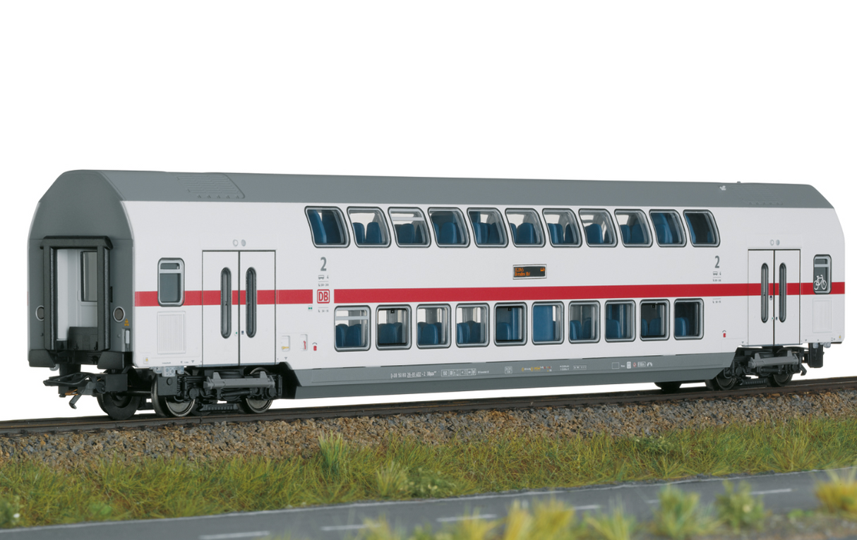 Trix 23254 Coche intermedio binivel, 2ª clase 682.2 DB H0 escala 1:87