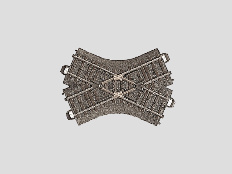 H0 1:87 escala Märklin 24649 Travesía ordinaria 103,3 mm/48,6°