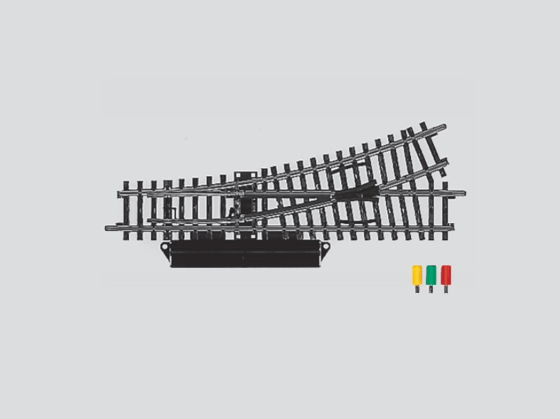 H0 1:87 escala Märklin 2262 Desvío electrico a la izquierda