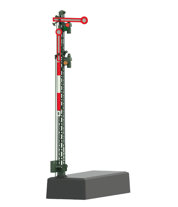 H0 1:87 escala Märklin 70412 Señal absoluta con poste de celosía Semáforo
