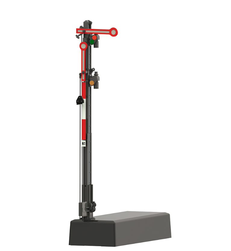 H0 1:87 escala Märklin 70413 Señal principal (absoluta) con poste estrecho (Hp 0 / Hp 1 / Hp 2)