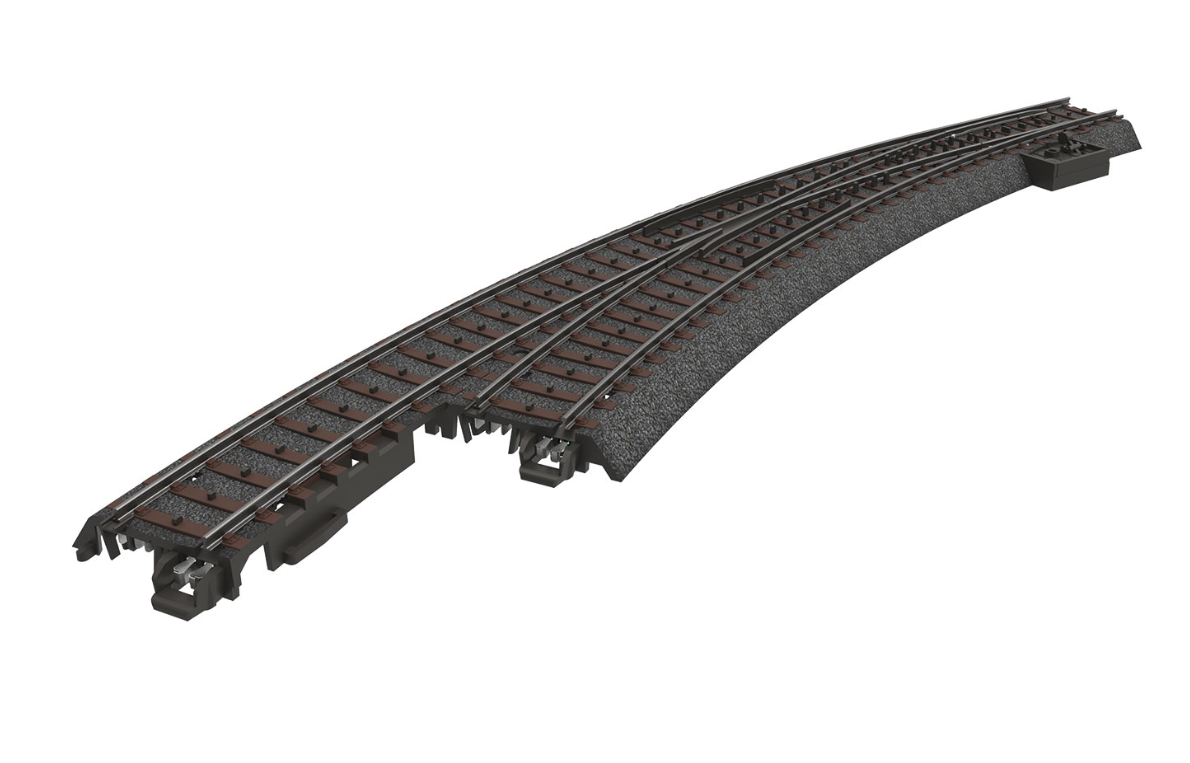 H0 1:87 escala Märklin 24771 Desvío en curva a la izquierda