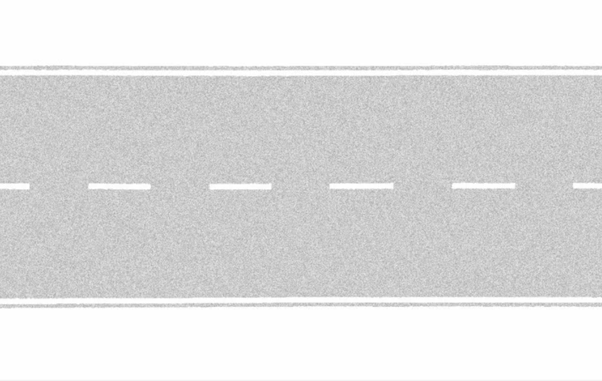 H0 1:87 escala Noch 60709 lamina de carretera 1m largo 66 mm ancho