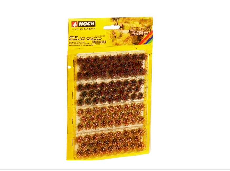 H0 1:87 escala Noch 07014 flores silvestres XL 98 piezas 6mm y 12mm