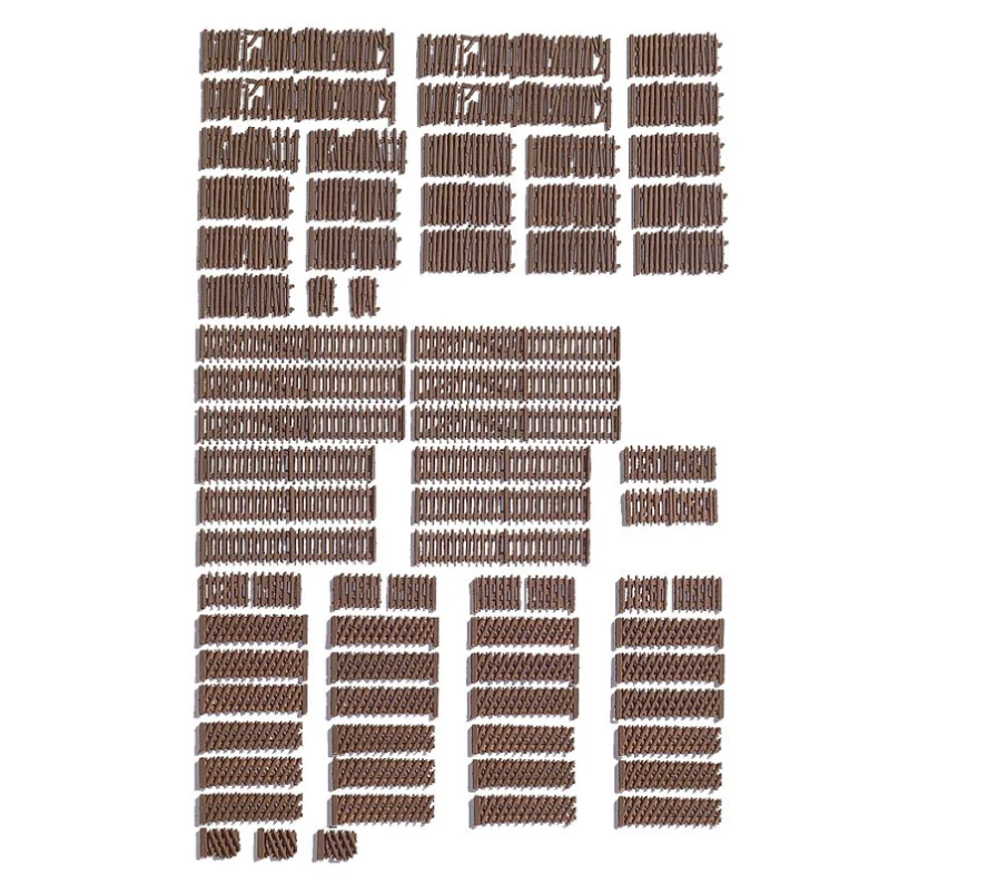 H0 1:87 escala Noch 13096 vallado para jardín 72 piezas 270cm