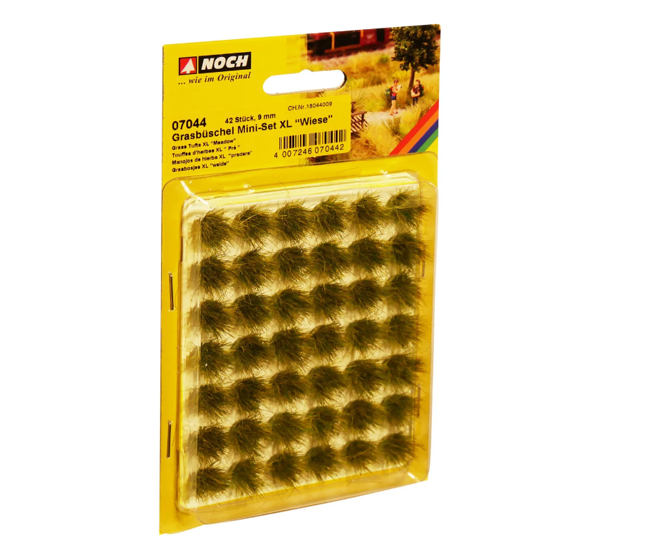 Noch 07044 manojos de hierba pradera XL 42 piezas 8mm H0 escala 1:87 ho 00 y otras